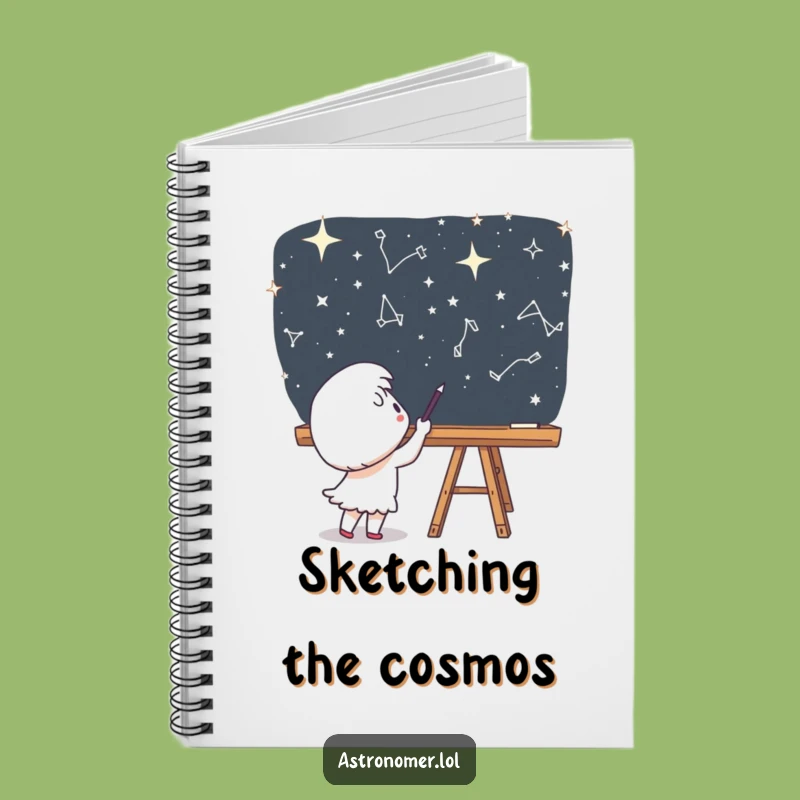 Funny Sketchbook Pro - Cute Character Space Journal Funny Gift