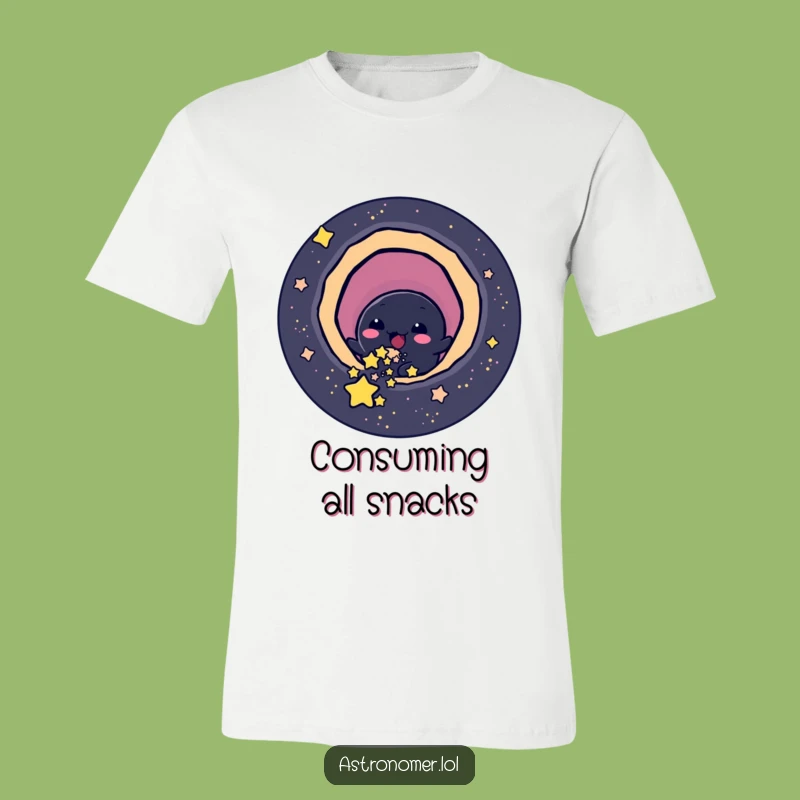 Funny Black Hole T-Shirt: Cheerful Star Eater Tee, Great Humorous Gift