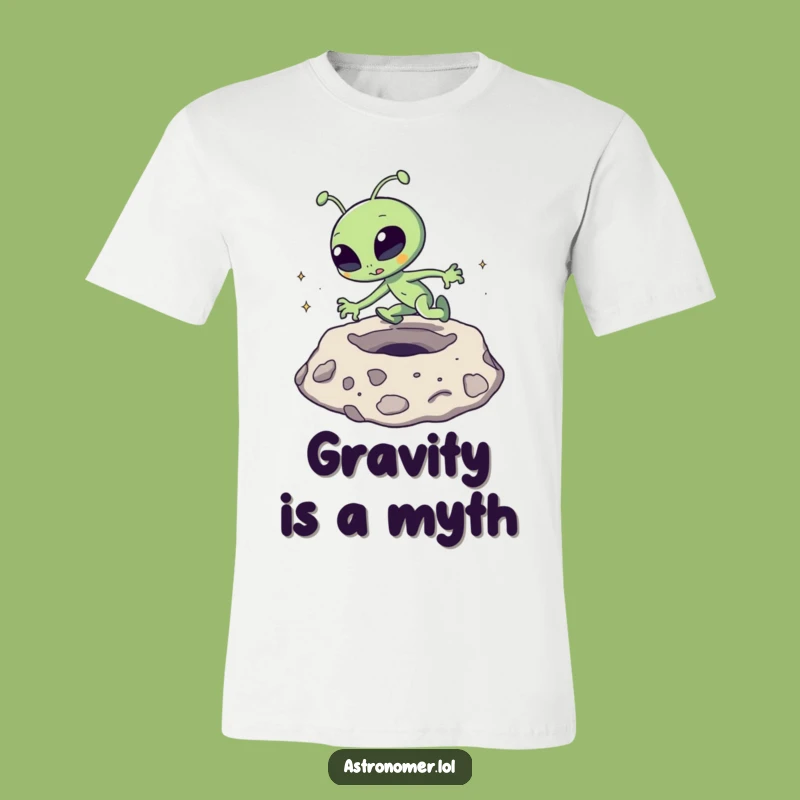 Funny Alien Tripping T-Shirt: Hilarious Lunar Mishap Tee Gift Idea