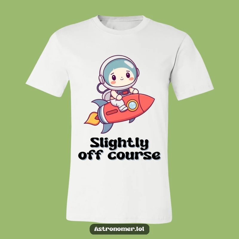 Funny Astronaut Rocket T-Shirt: Nervous Space Journey Tee, Great Humorous Gift