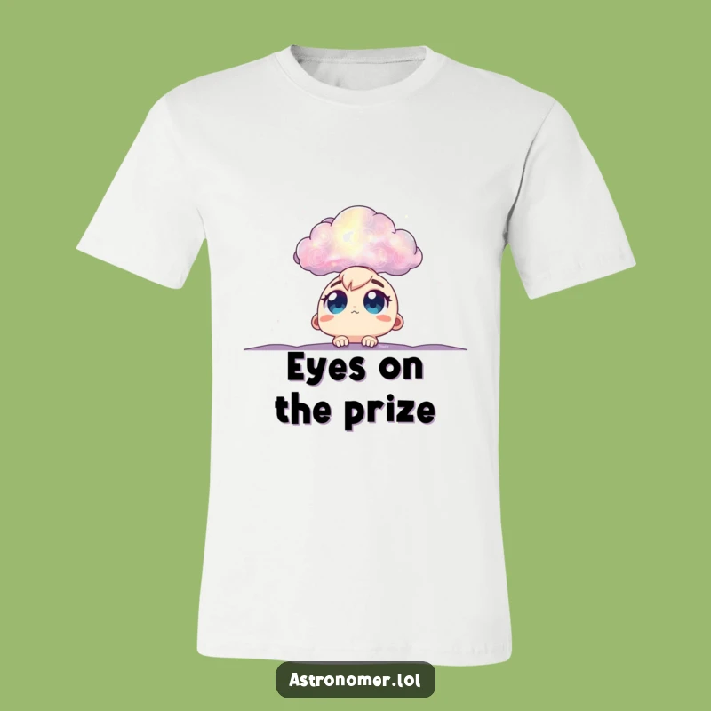 Funny Big Eyes Nebula Tee: Wearable Space Wonder Gift for Stargazers