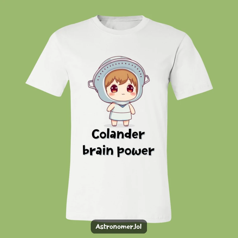 Funny Colander Helmet T-Shirt: Embrace Your Inner Sky Gazer