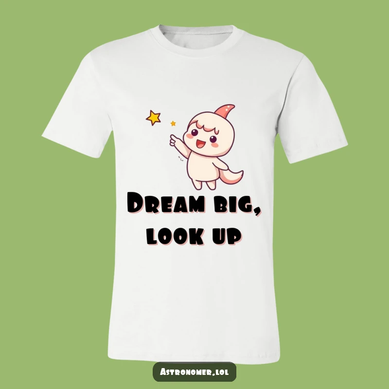 Funny Star Pointer T-Shirt: Cute Character's Cosmic Dream Adventure Funny Gift