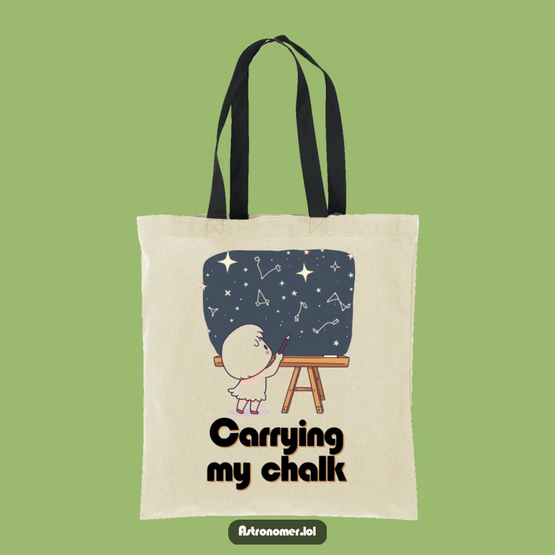 Funny Celestial Sketcher Tote - Cute Character Space Bag Fun Gift