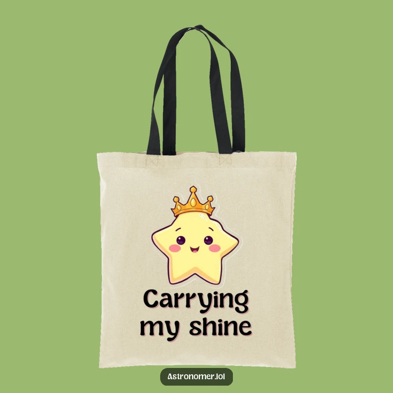 Funny Star King Tote Bag - Carry Your Radiance in Style!