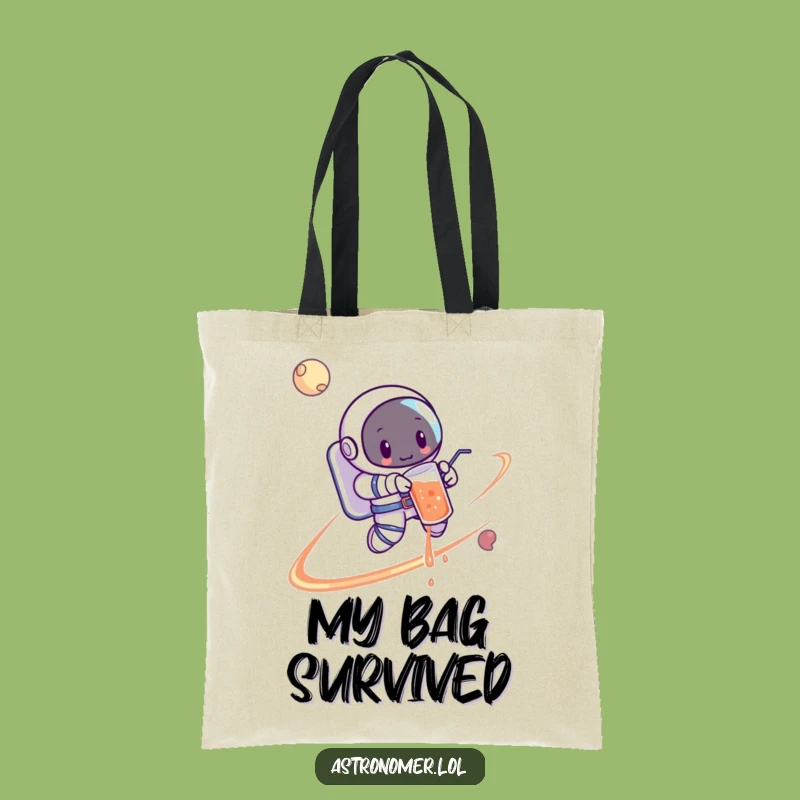 Funny Astronaut Spill Tote Bag: Carry Your Laughs & Little Messes