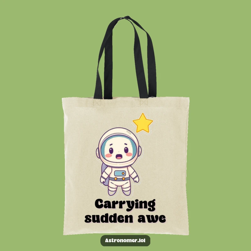 Funny Astronaut Star Surprise Tote Bag: Carry Your Cosmic Wishes