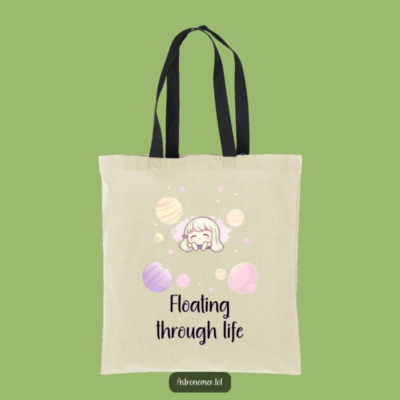 Funny Zen Tote Bag: Carry Your Calm, Cosmic Companion, Humorous Bag